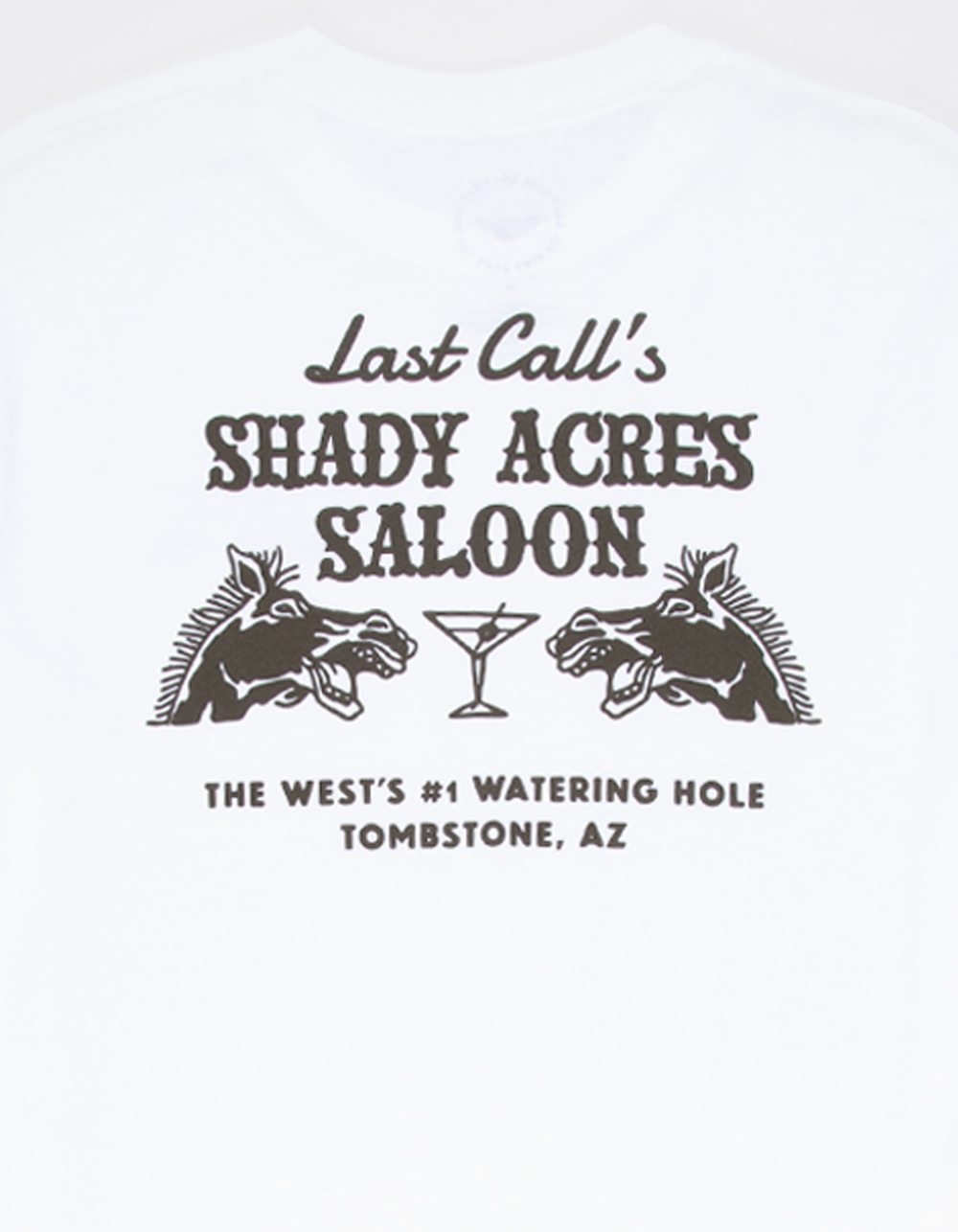 LAST CALL CO. Saloon Mens Tee - WHITE