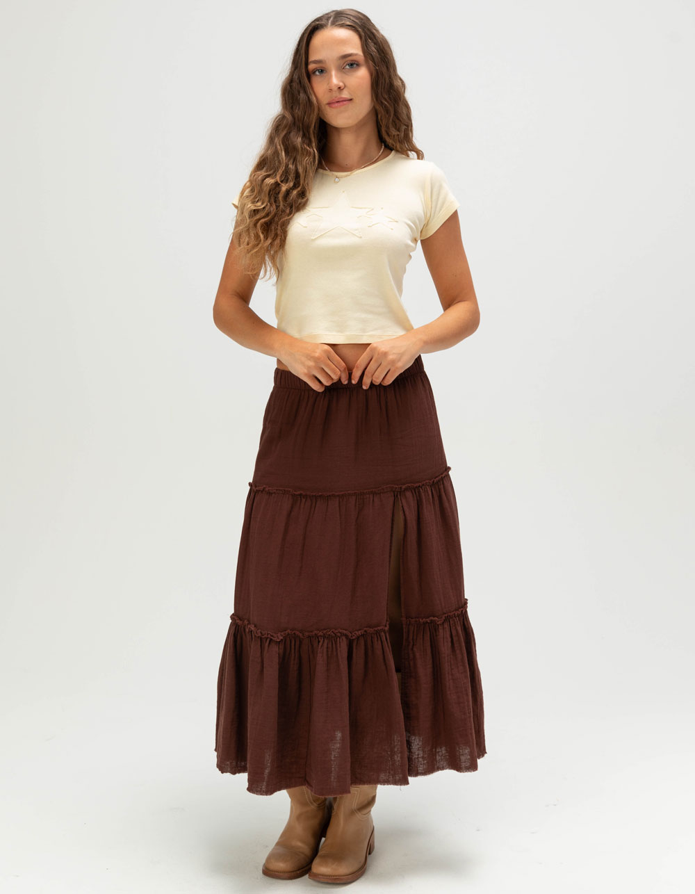 NECTAR CLOTHING Stars Womens Tee - BUTTER