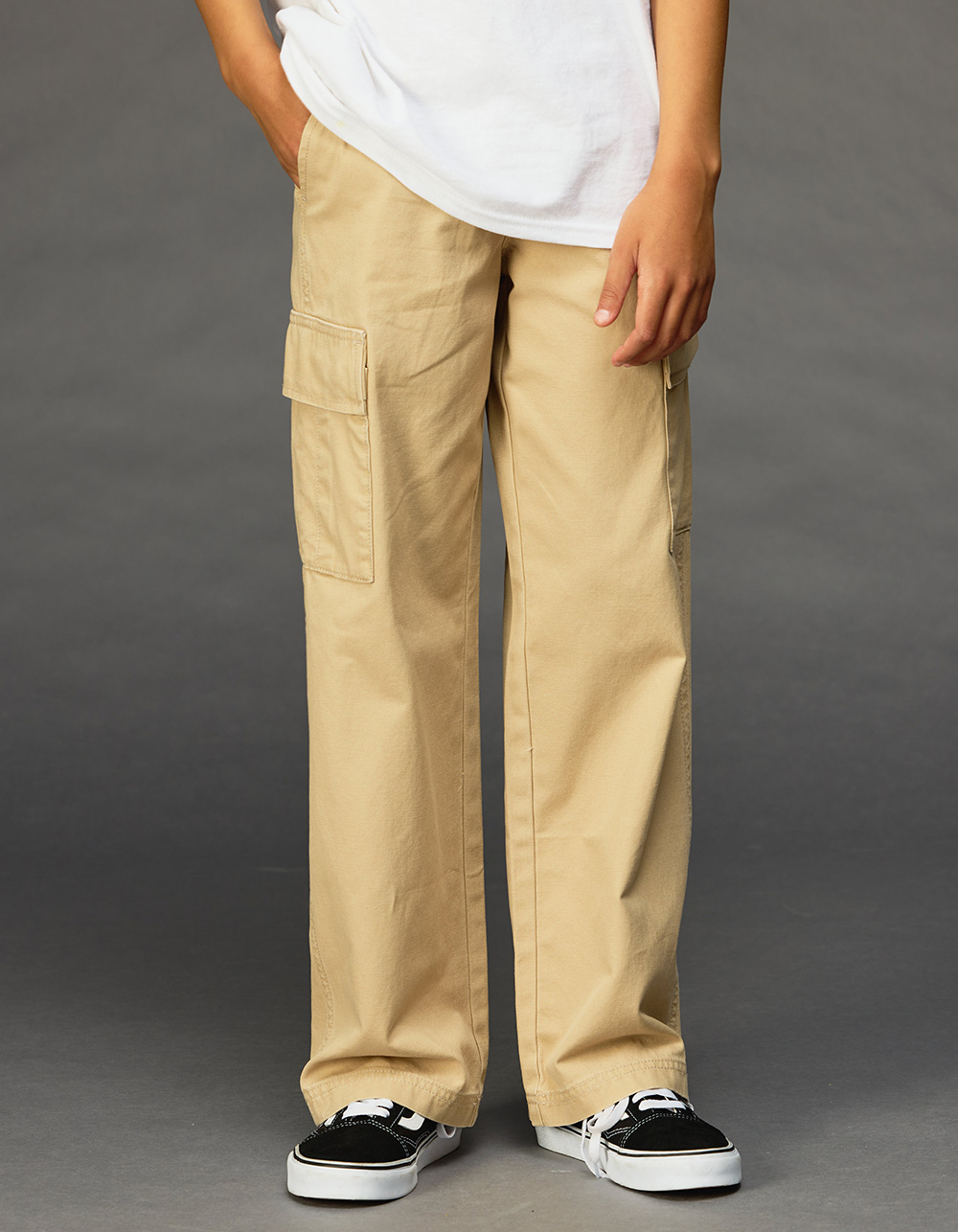 RSQ Boys Loose Fit Cargo Pants - SAND
