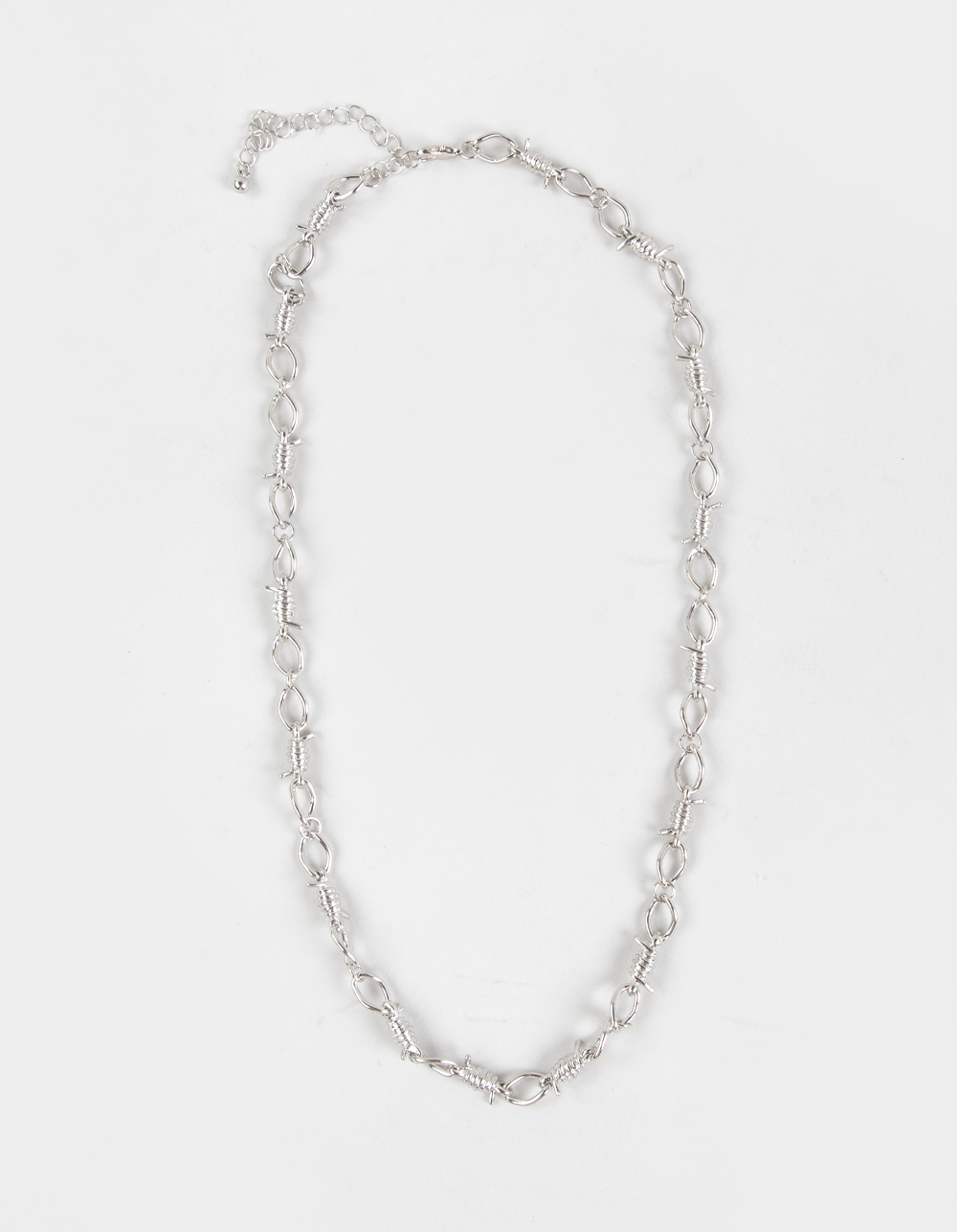 RSQ Barbwire Chain Necklace - SILVER