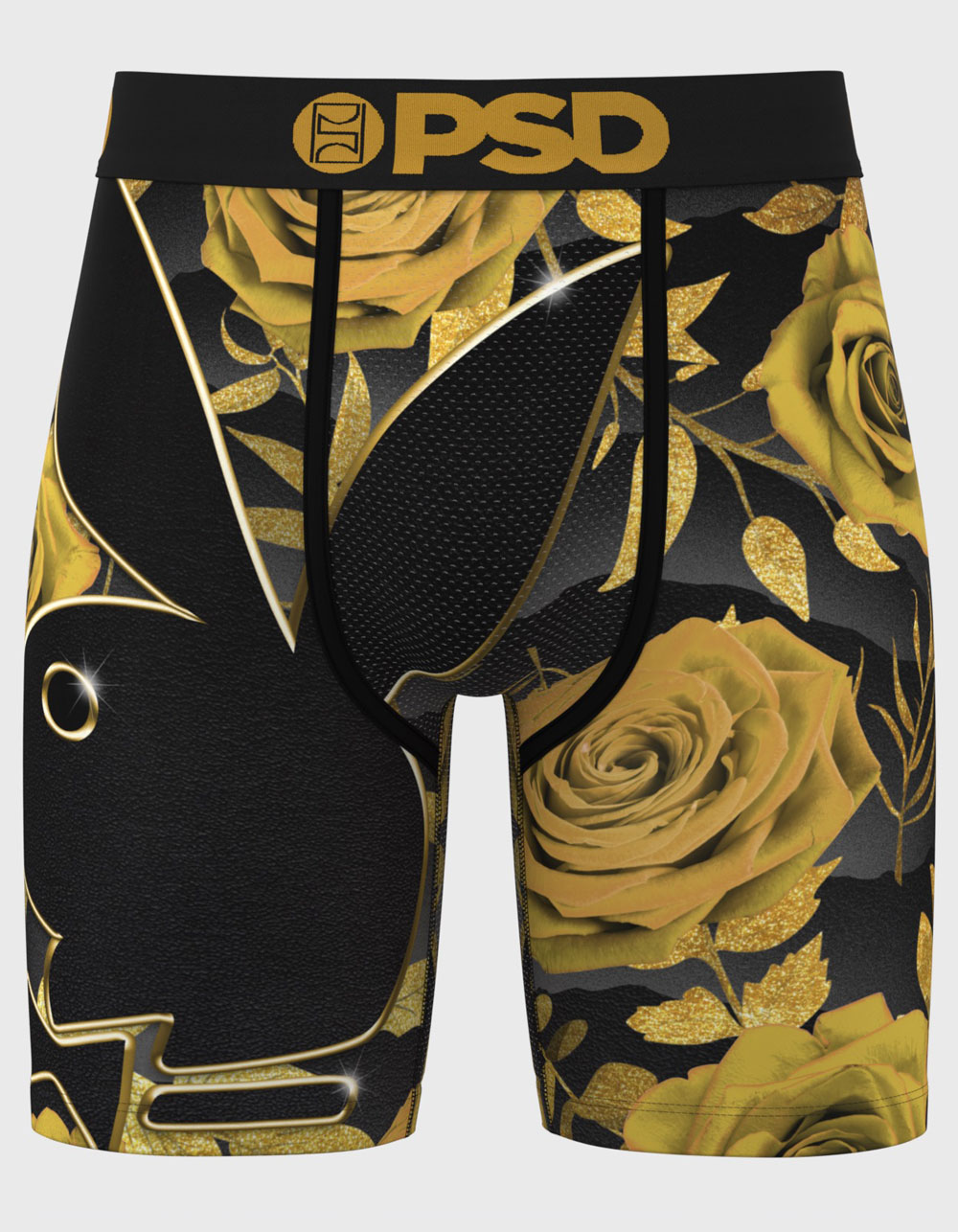 PSD x Playboy Gold Petals Mens Boxer Briefs - MULTI