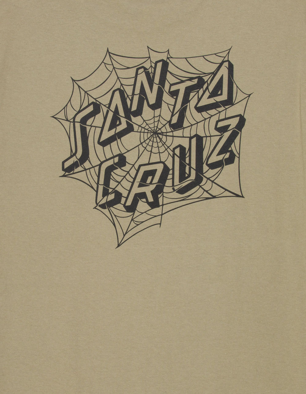 SANTA CRUZ Tangled Web Dot Mens Tee - LIGHT BROWN