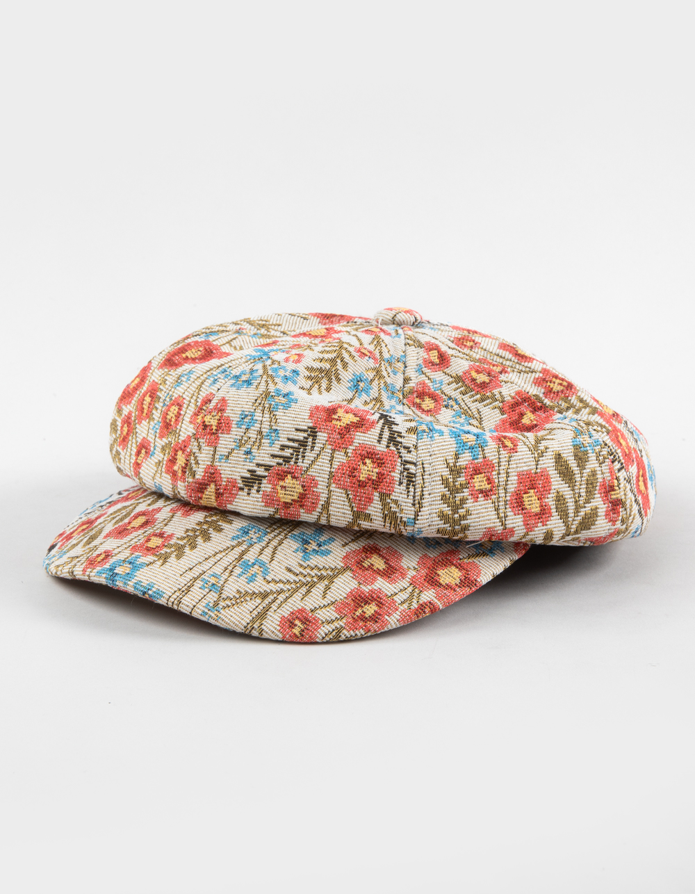 Floral Tapestry Womens Baker Boy Hat - MULTI