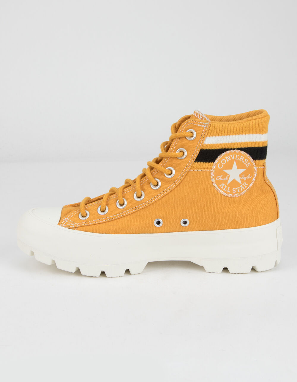 CONVERSE Lugged Varsity Chuck Taylor All Star Womens Yellow High Top Shoes image number 2