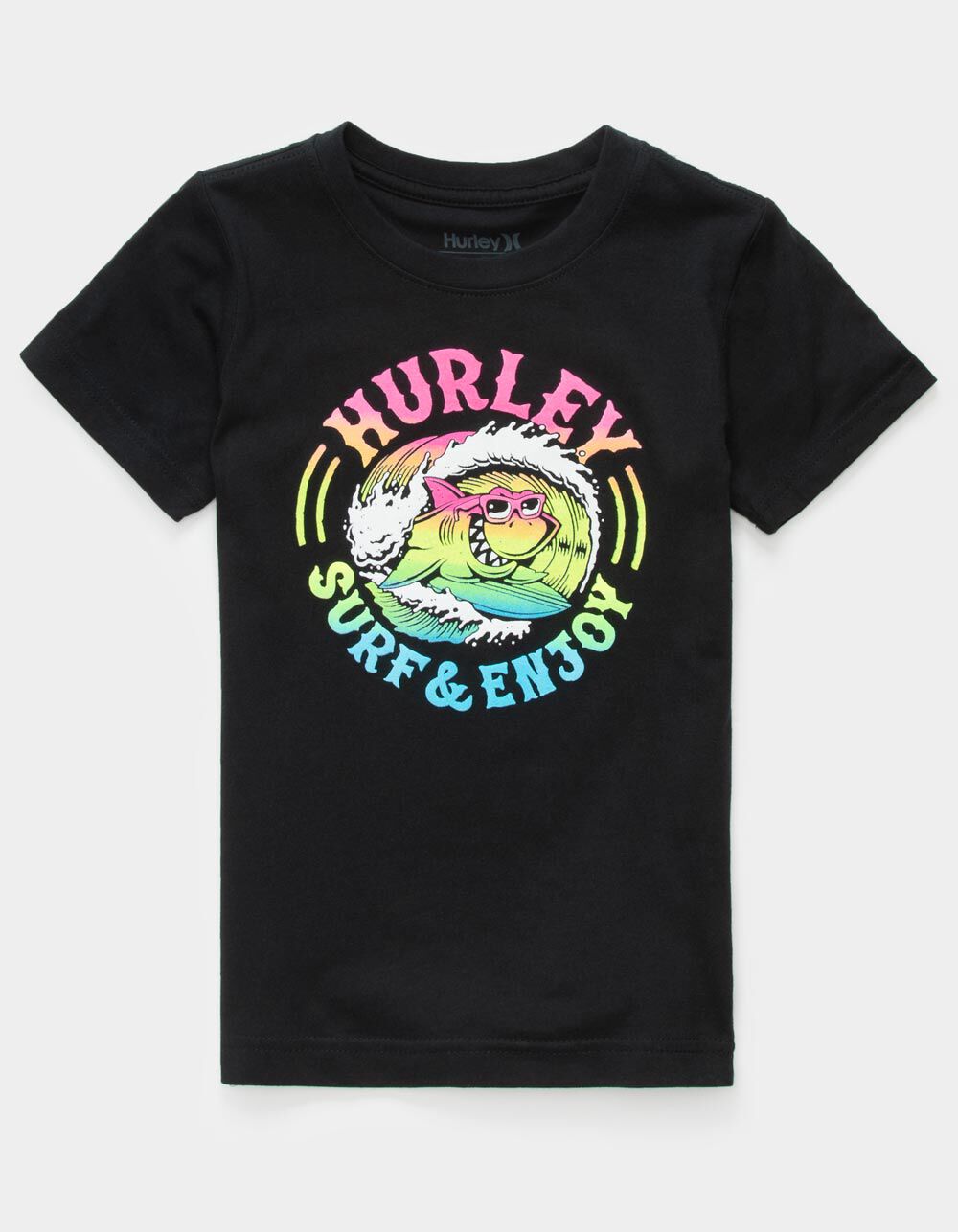 HURLEY Shark Barrel Little Boys T-Shirt (4-7) - BLACK | Tillys