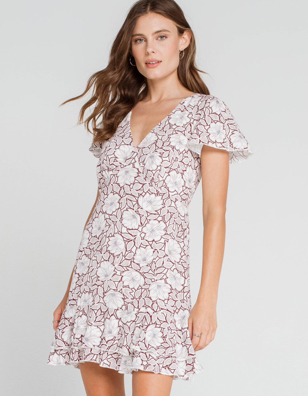 WEST OF MELROSE Out In The Open Back Dress - WHITE COMBO | Tillys
