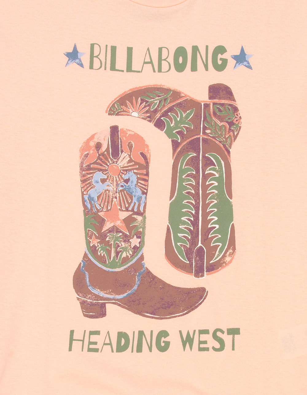 BILLABONG Roam Girls Boyfriend Tee - PEACH