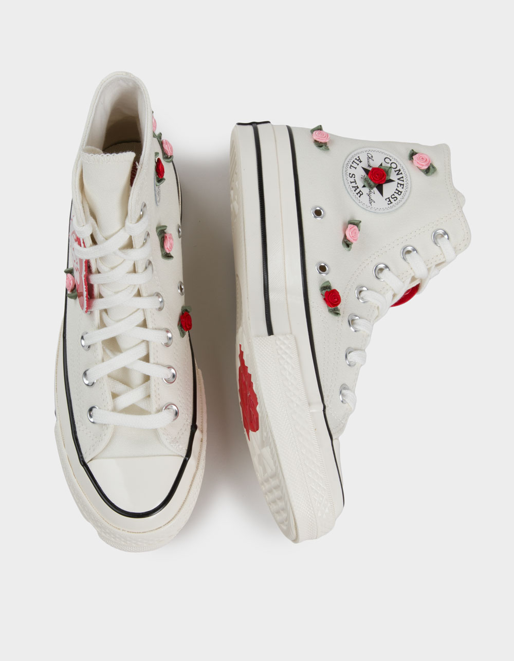 CONVERSE Chuck 70 Valentine's Day Womens High Top Shoes - WHITE