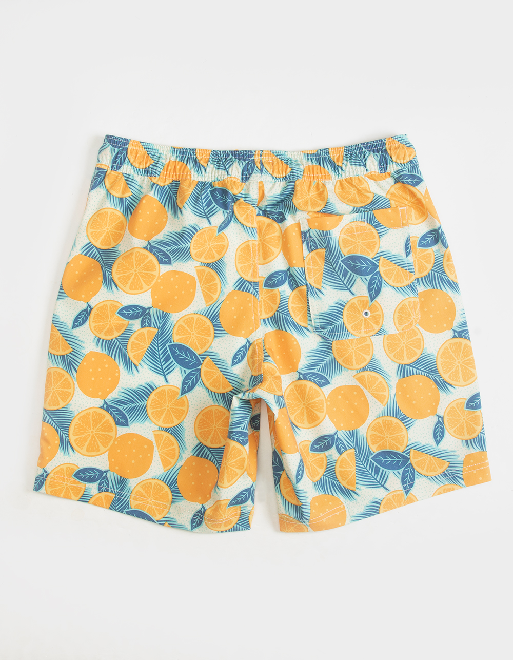 BLUE CROWN Orange Life Mens 7" Swim Shorts - BLUE