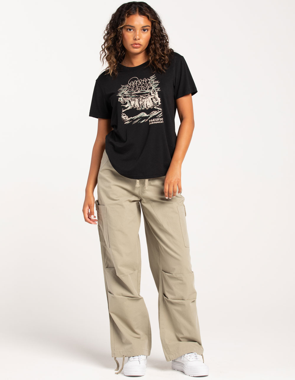 TENTREE Pacific Northwest Womens Tee - BLACK