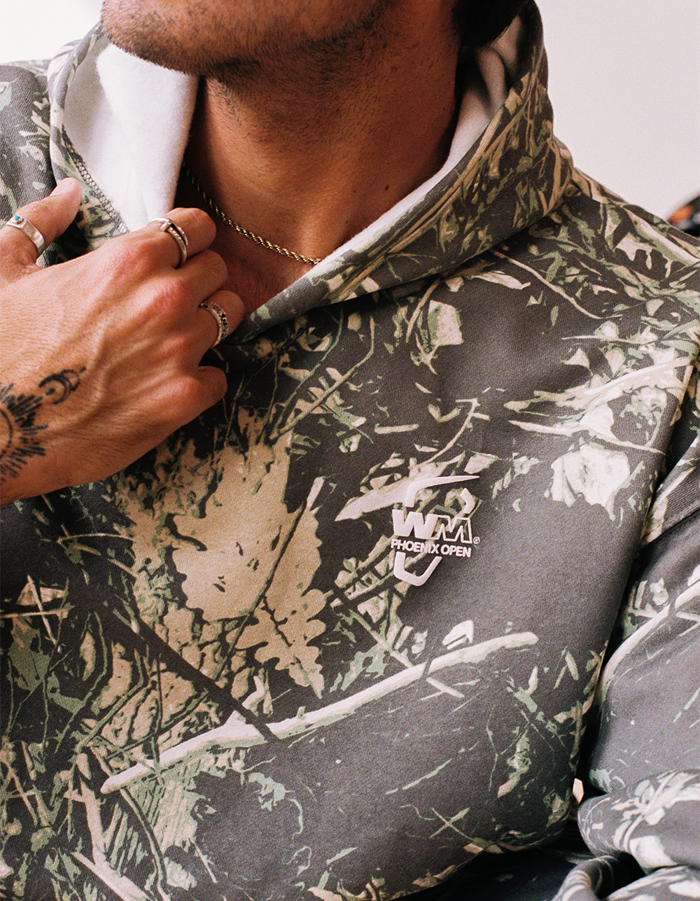 WASTE MANAGEMENT Phoenix Open People's Mens Hoodie - CAMO