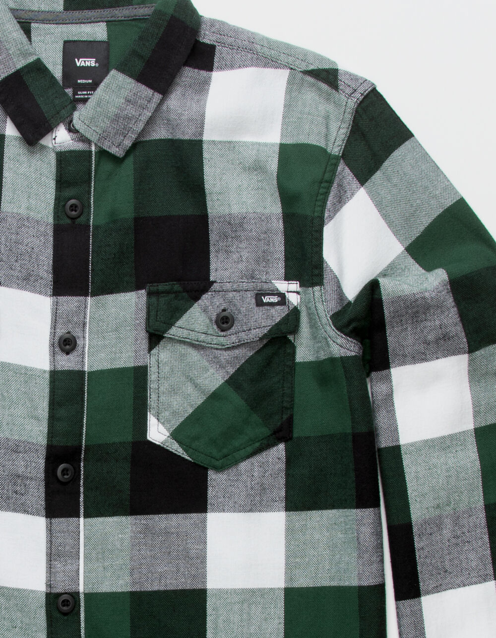 VANS Mens Box Flannel FOREST Tillys