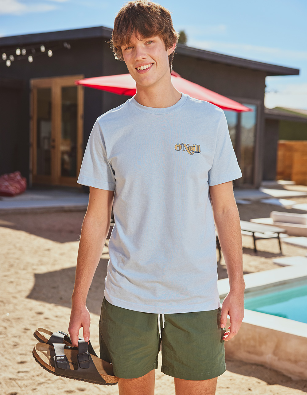 RSQ Mens 6" Nylon Shorts - FOREST