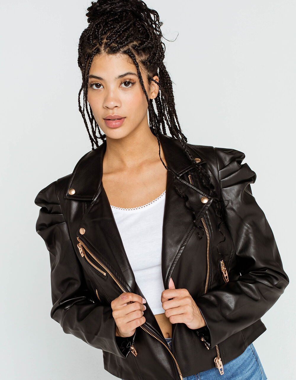 BLANK NYC Lonestar Womens Moto Jacket - BLACK | Tillys