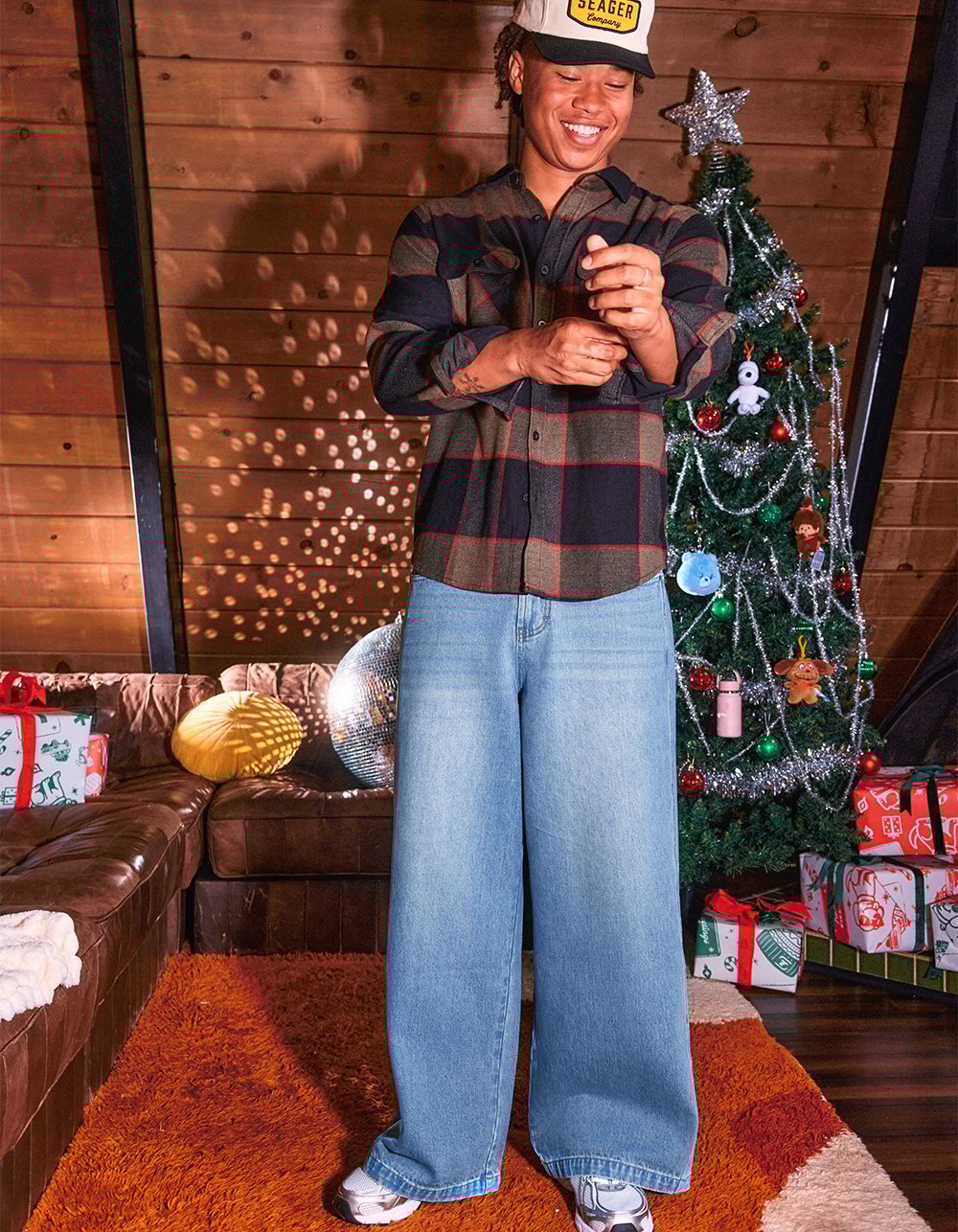 RSQ Mens Ultra Baggy Jeans - LIGHT INDIGO