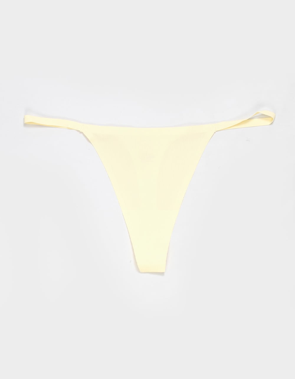 FULL TILT Rib Lasercut Thong - YELLOW