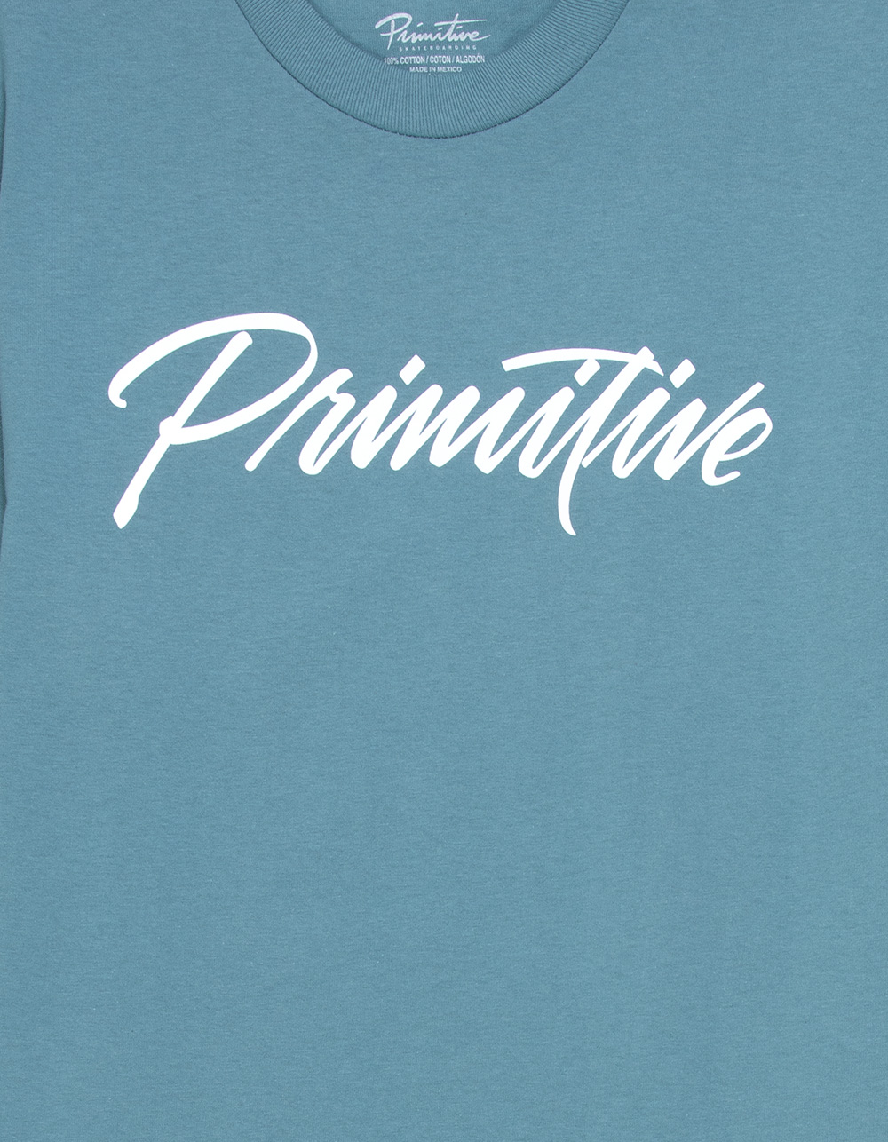 PRIMITIVE Pablo Script Mens Tee - SLATE BLUE