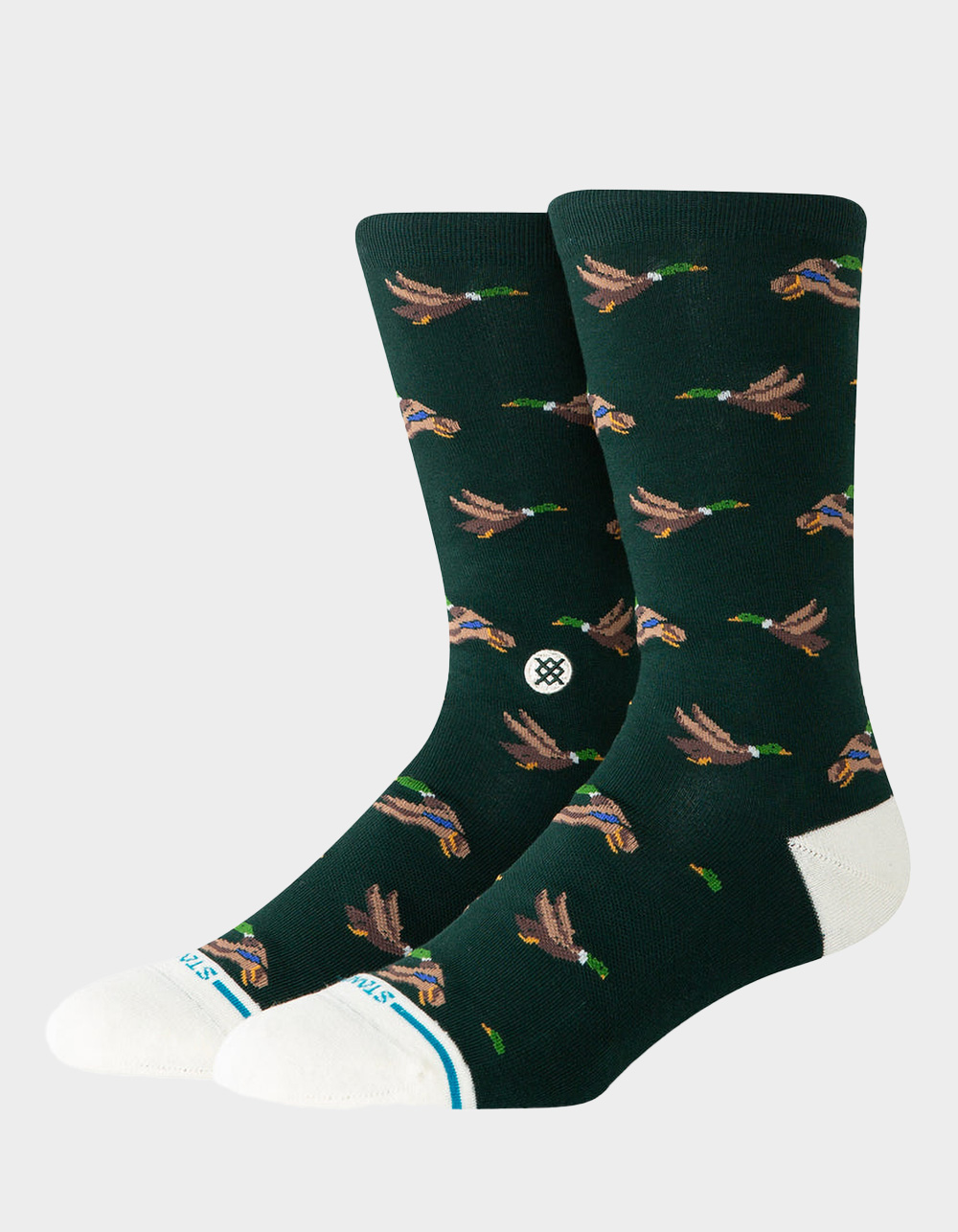 STANCE Huntin Mens Crew Socks - GREEN COMBO
