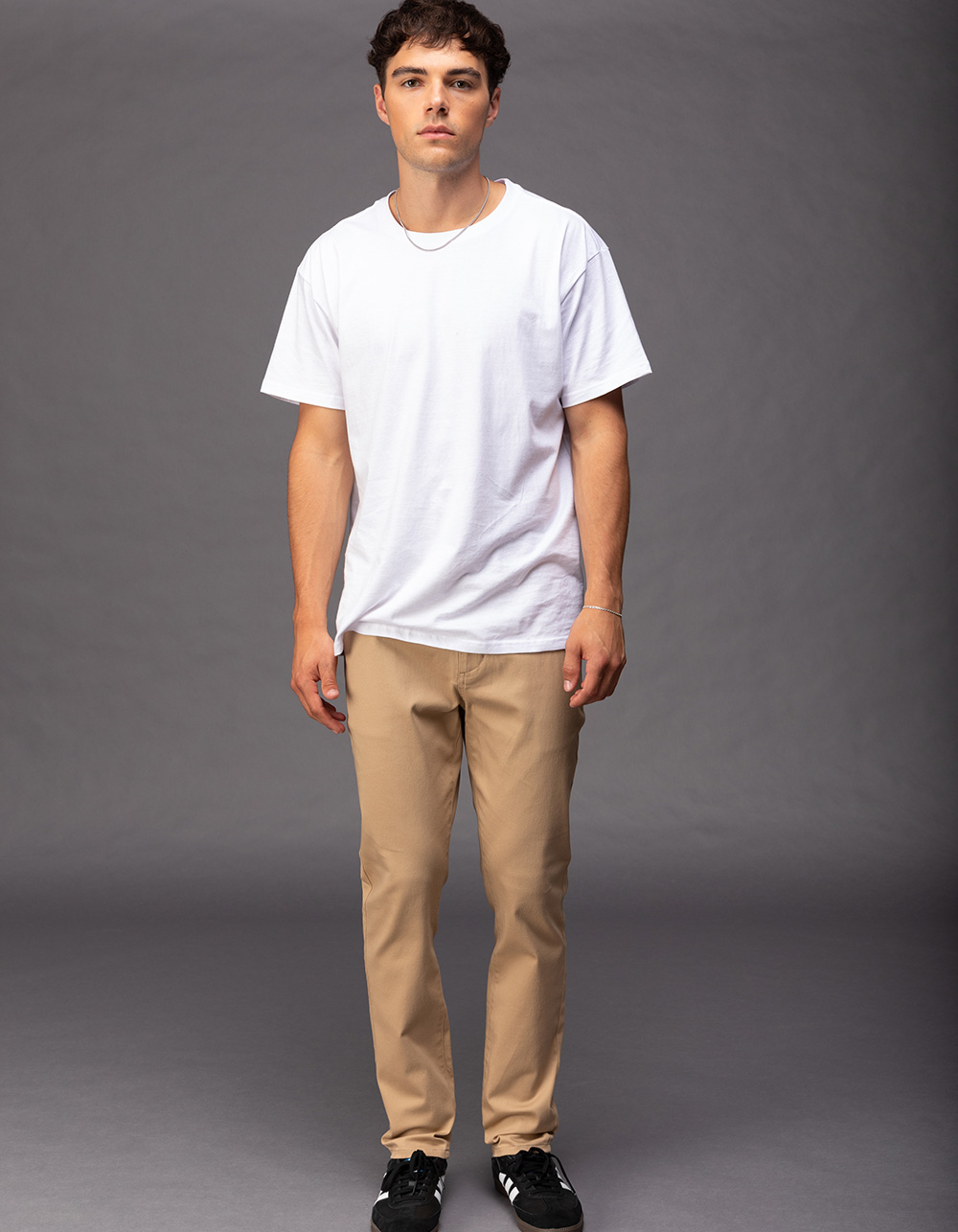 RSQ Mens Slim Taper Chino Pants - KHAKI