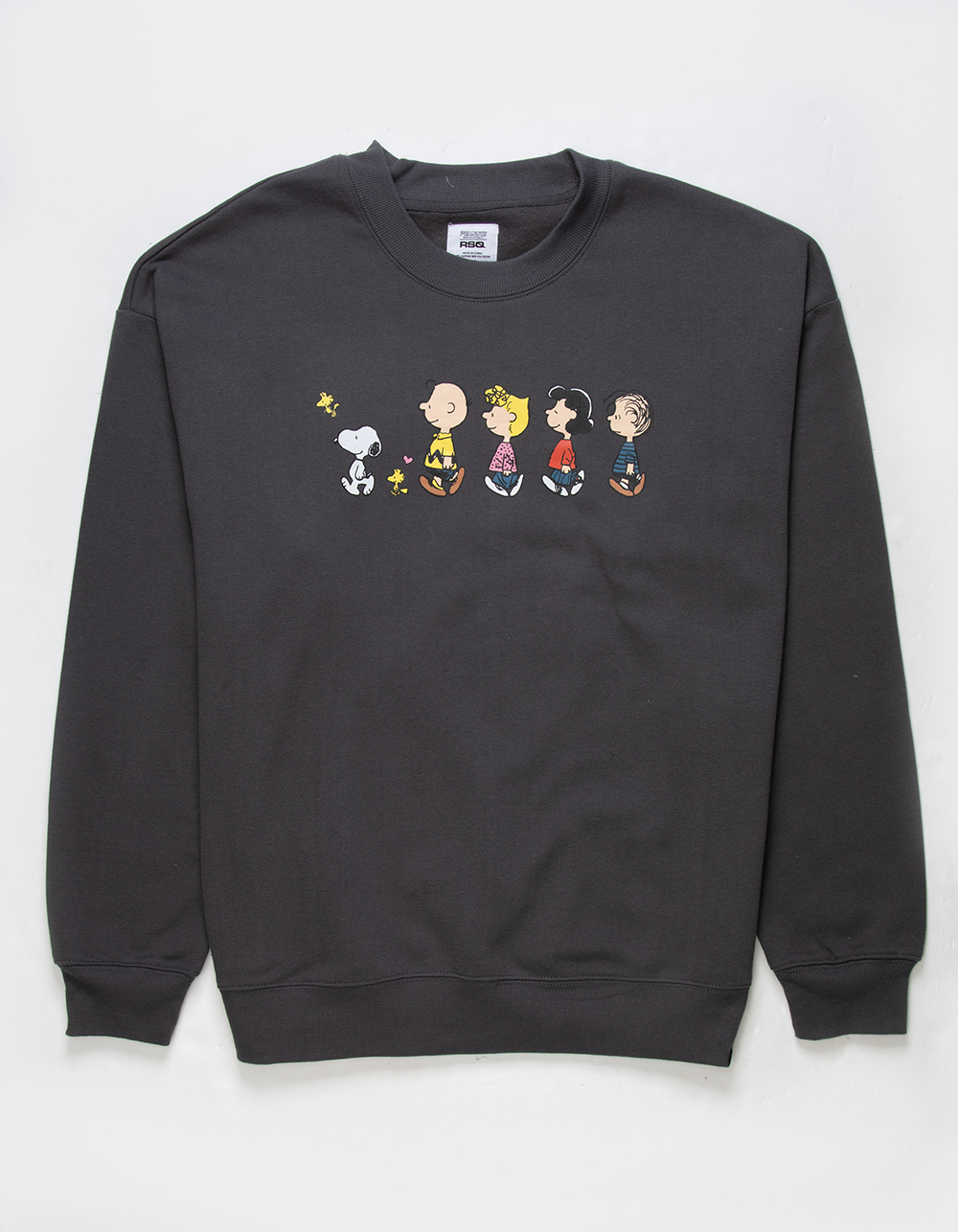 RSQ x Peanuts Love Collection Mens Squad Crewneck Sweatshirt