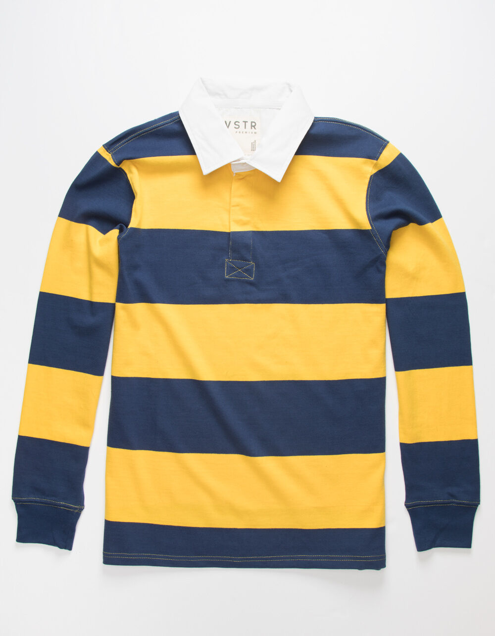VSTR Dropout Rugby Navy & Yellow Polo Shirt - NAVY/YELLOW | Tillys