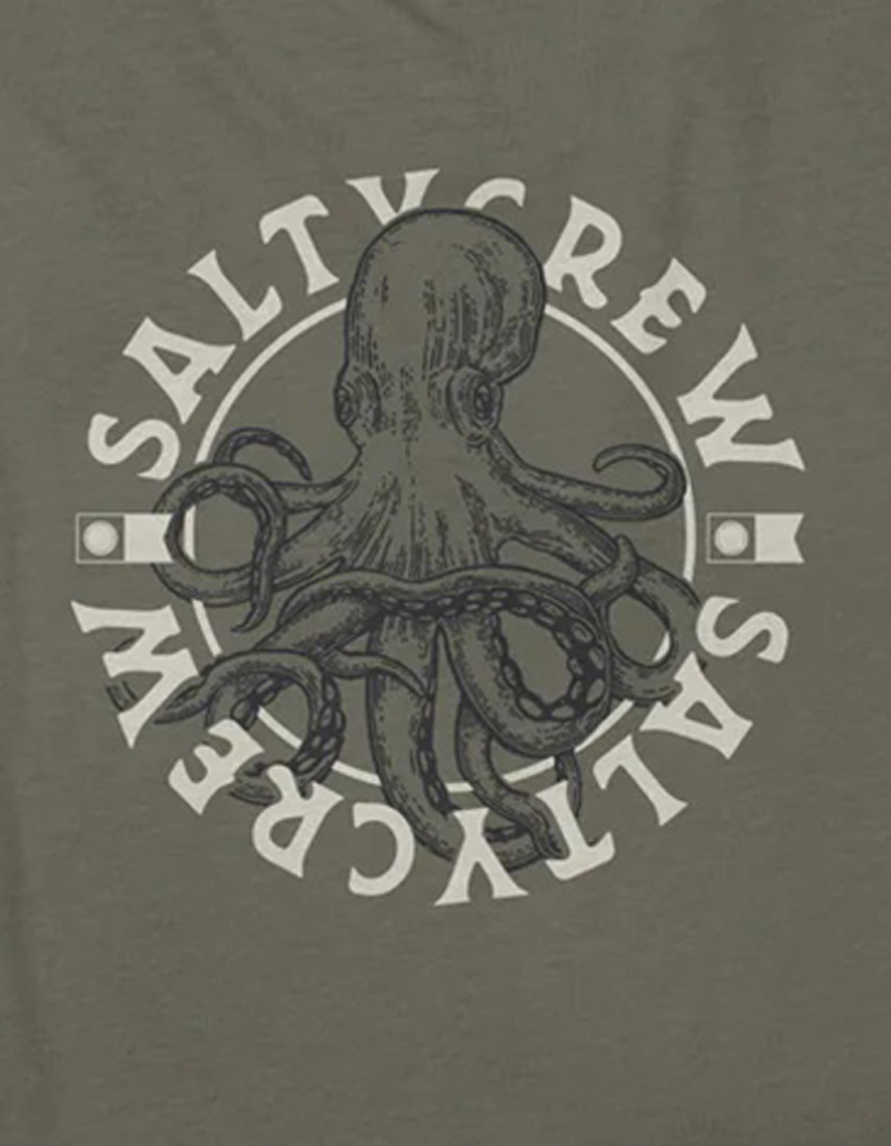 SALTY CREW Tentacles Mens Tee - OLIVE