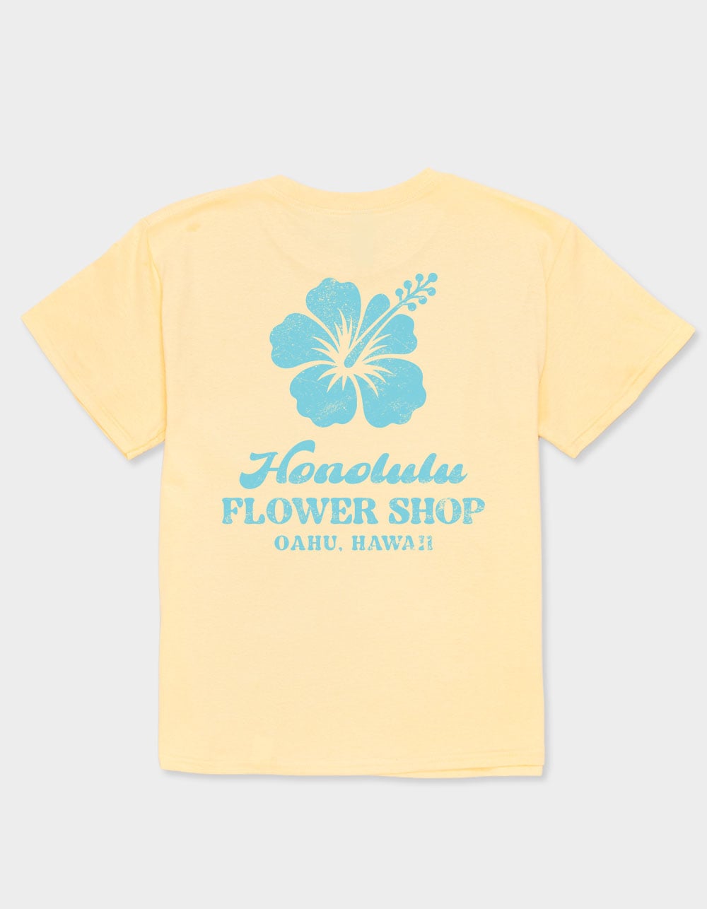 HAWAII Honolulu Flower Shop Unisex Kids Tee - LT YELLOW