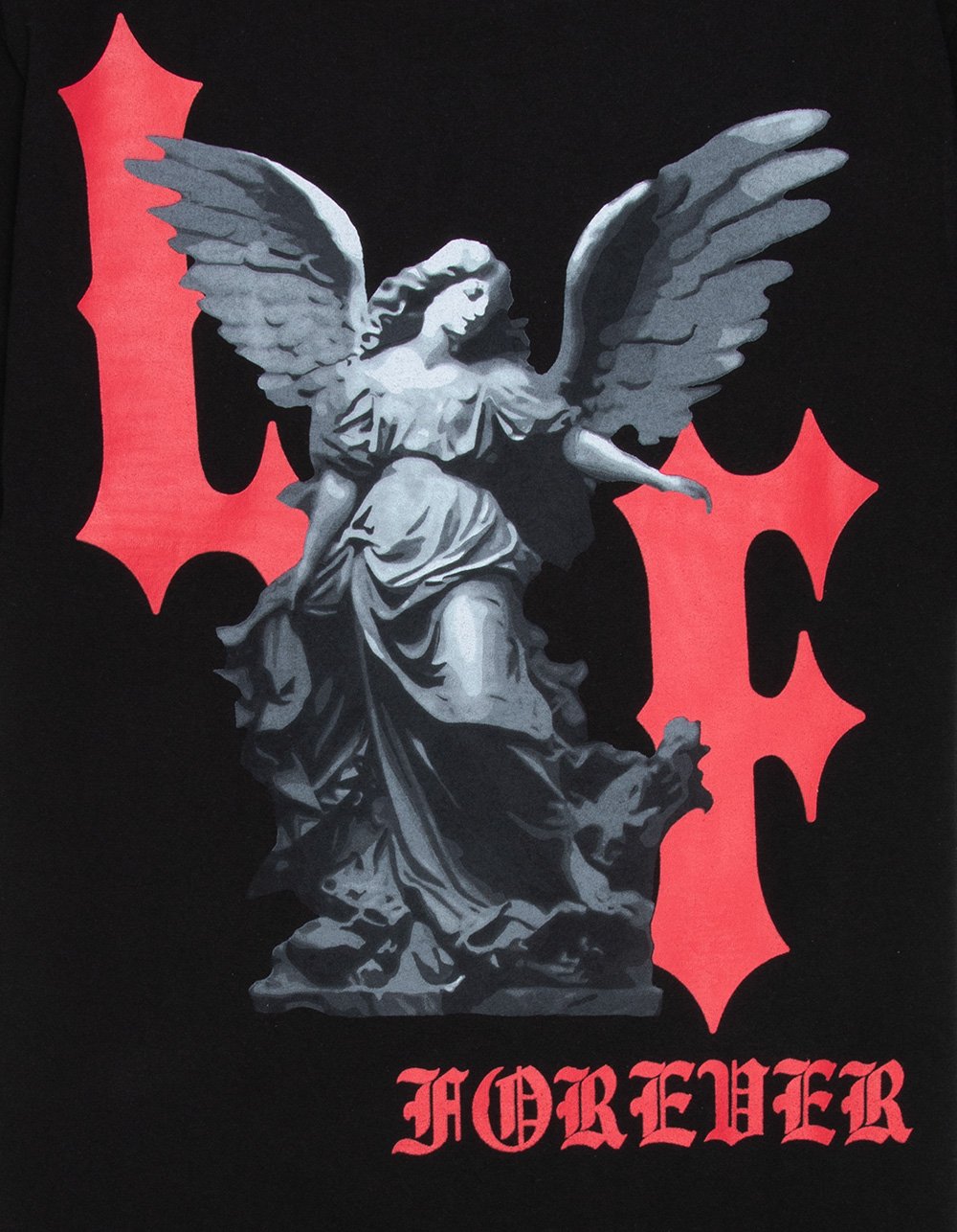 LA FAMILIA Forever Angel Mens Tee - BLACK
