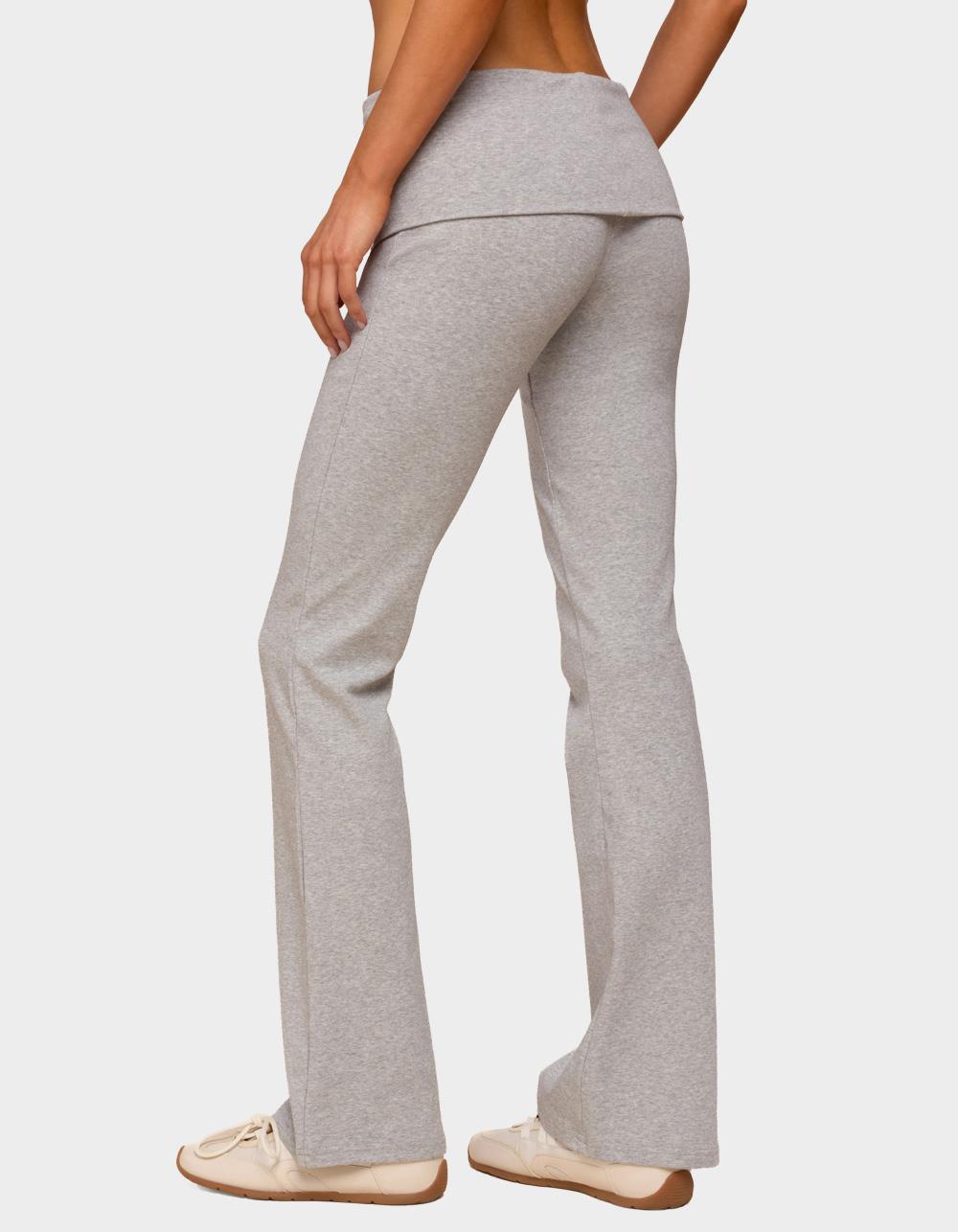 EDIKTED Ivanne Foldover Flared Pants