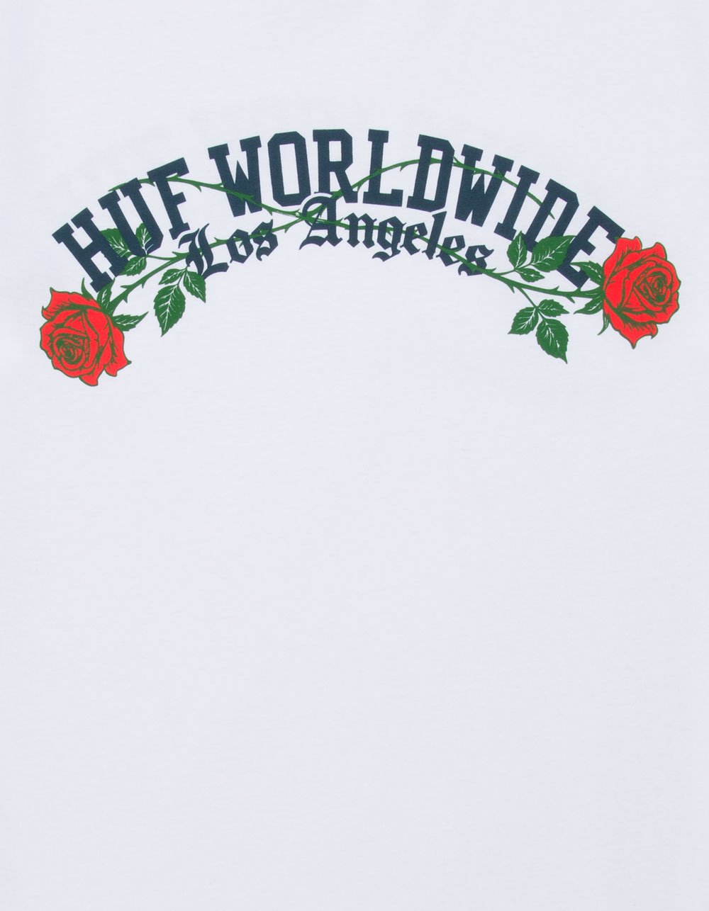 HUF LA Rose Mens Boxy Tee - WHITE