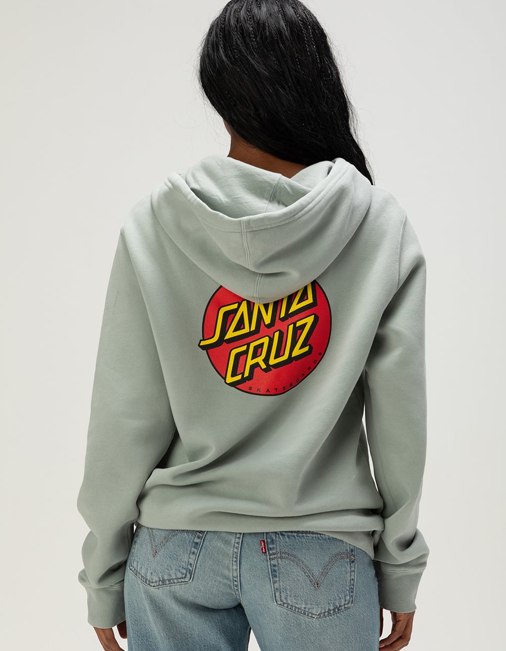 SANTA CRUZ Classic Dot Womens Hoodie - MINT