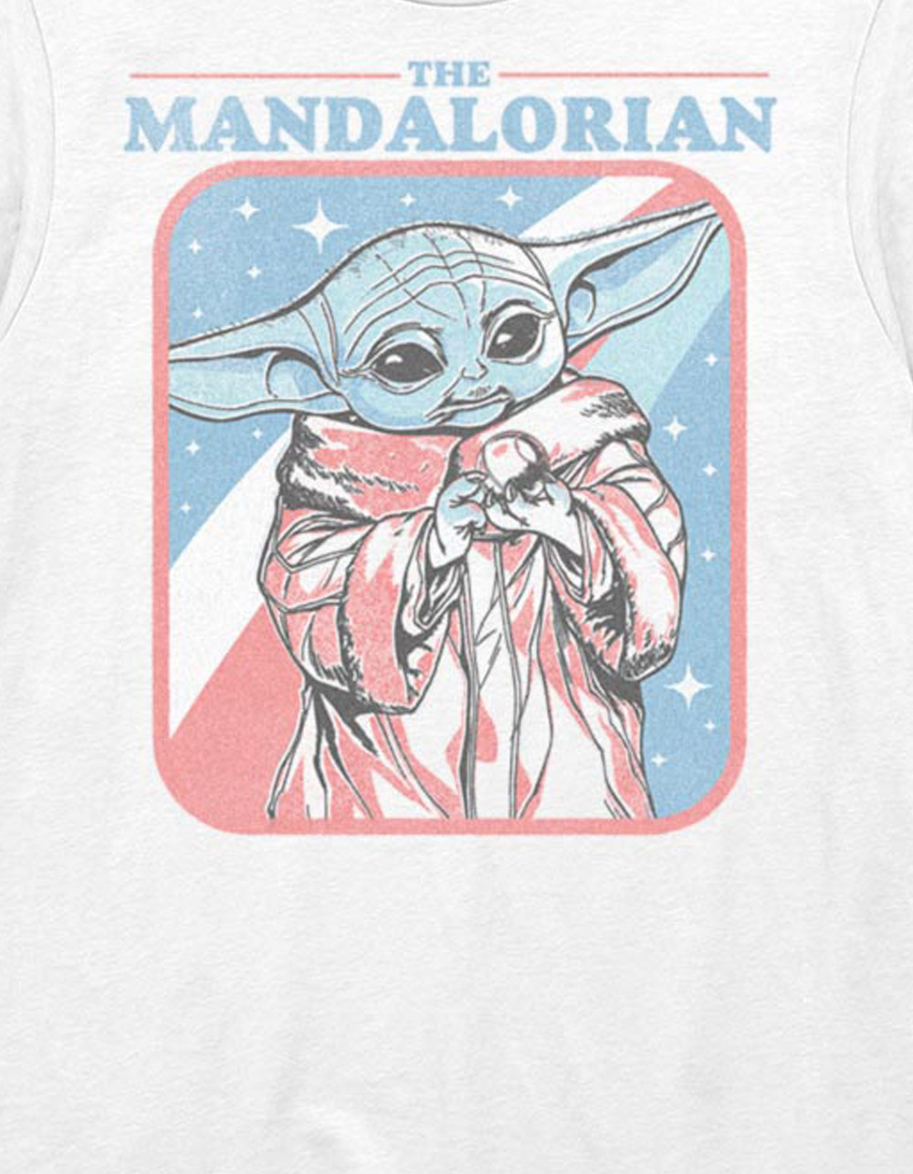 STAR WARS Stars And Stripes Grogu Tee - WHITE