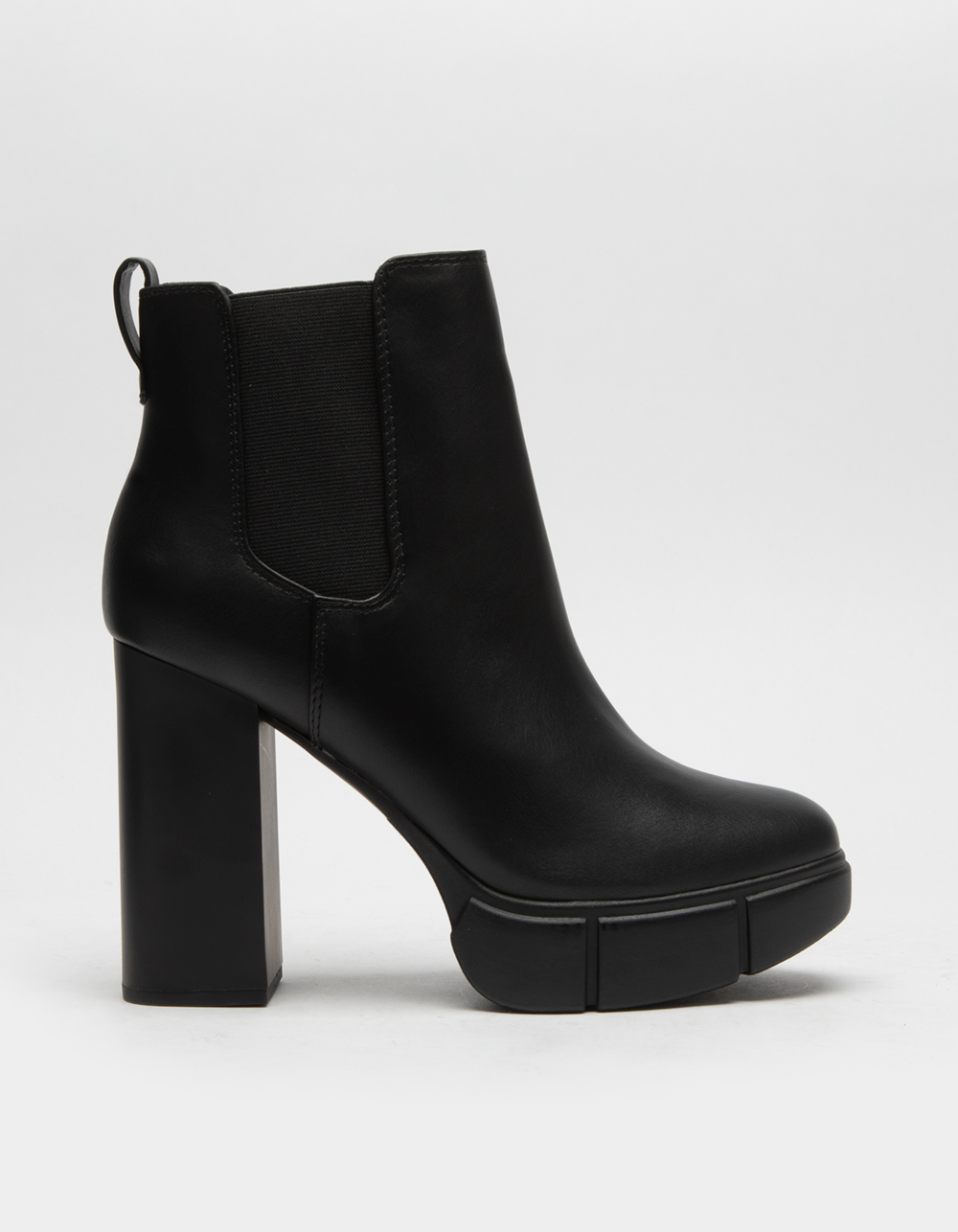 SODA Platform Lug Sole Womens Chelsea Boots - BLACK | Tillys