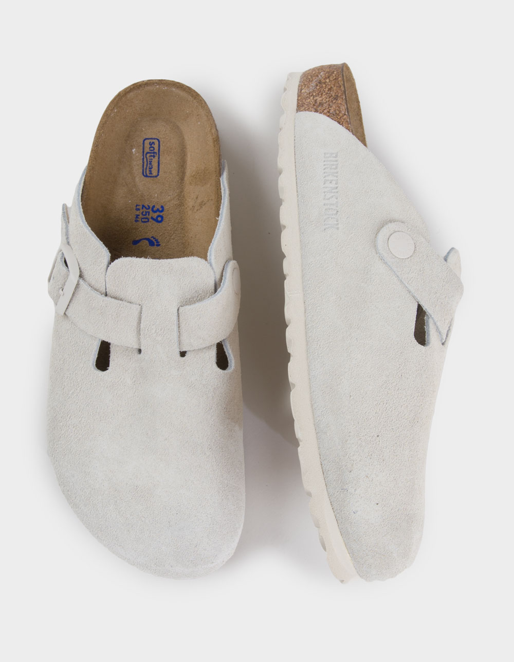 BIRKENSTOCK Boston Soft Footbed Womens Clogs - WHITE