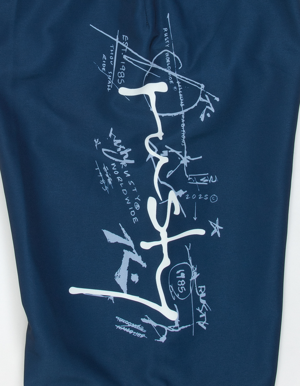 RUSTY Crisis Mens 23" Hybrid Waist Boardshorts - NAVY