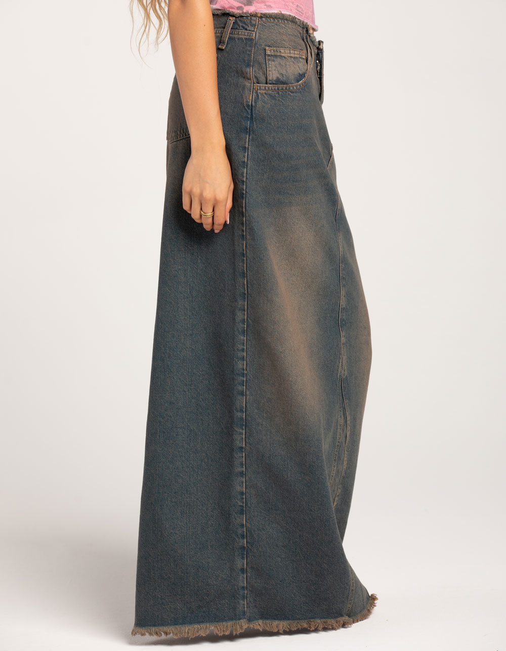 BDG Urban Outfitters Frankie Womens Maxi Denim Skirt - DENIM | Tillys