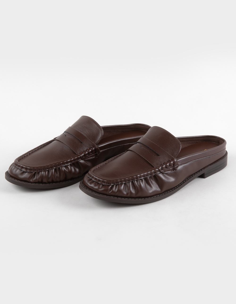 BAMBOO Path Womens Loafer Mules - BROWN
