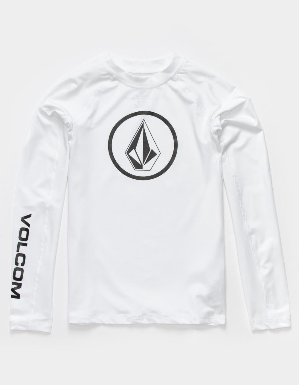 Lido Solid Boys Rash Guard WHITE Tillys