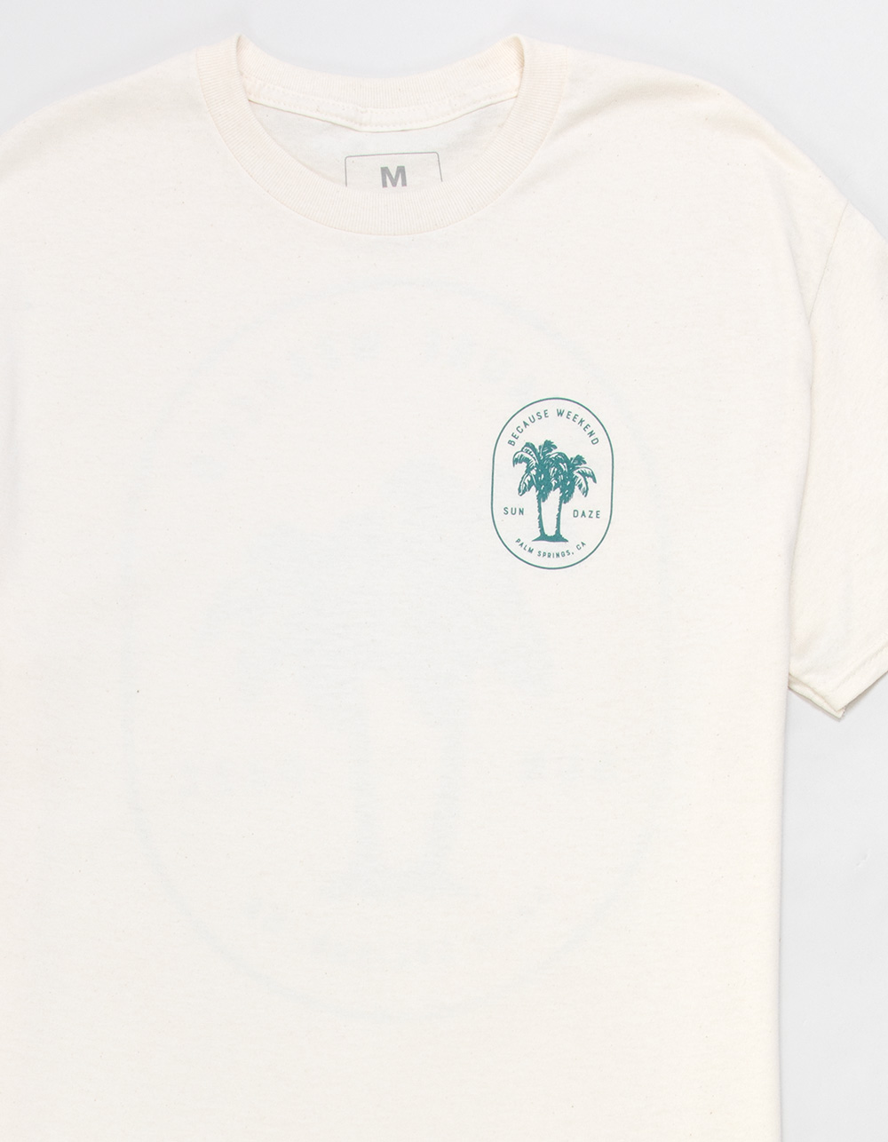 BECAUSE WEEKEND Sun Daze Mens Tee - BONE