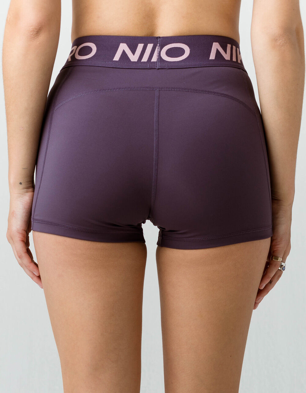 NIKE Pro Womens Compression Shorts - PLUM