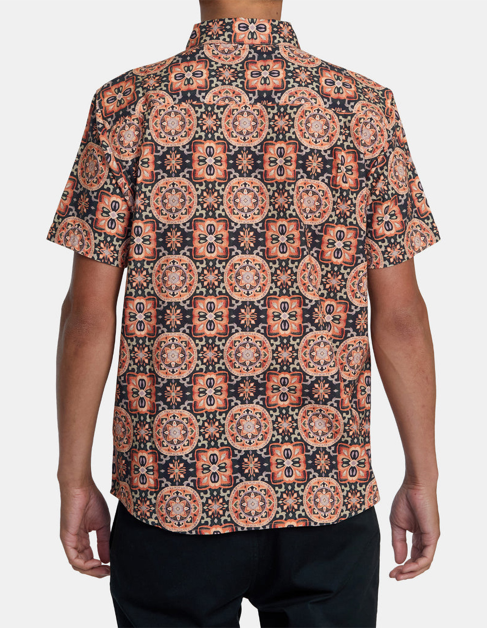 RVCA Rvgazi Mens Button Up Shirt - SUNSET