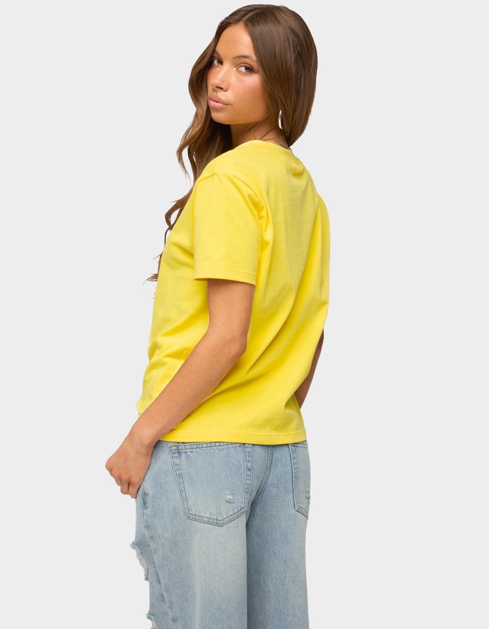 EDIKTED Haters Make Me Famous Tee - YELLOW
