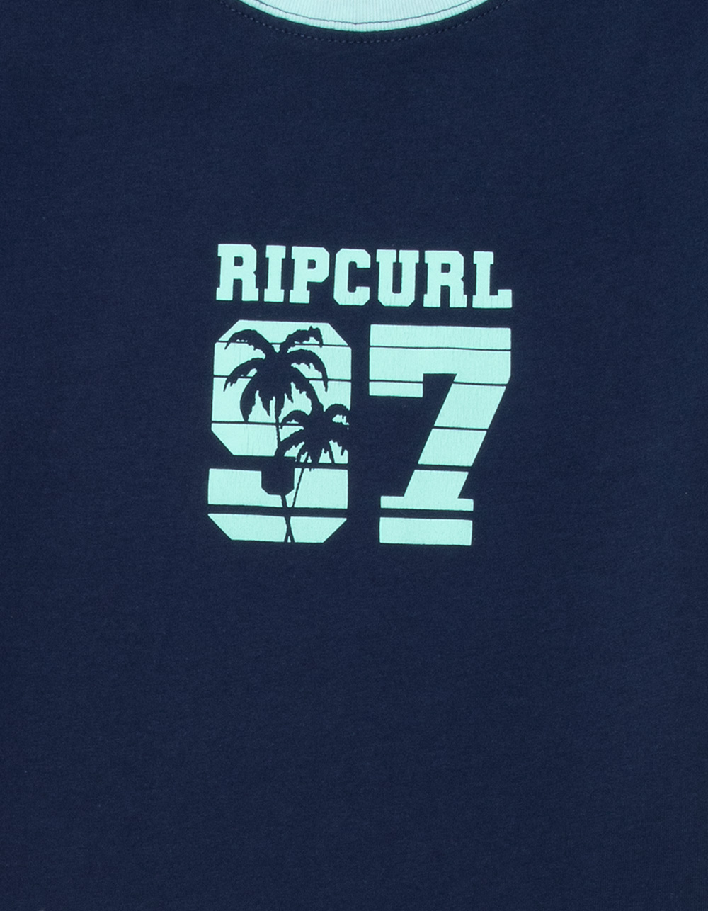 RIP CURL Surf 97 Girls Ringer Tee - NAVY