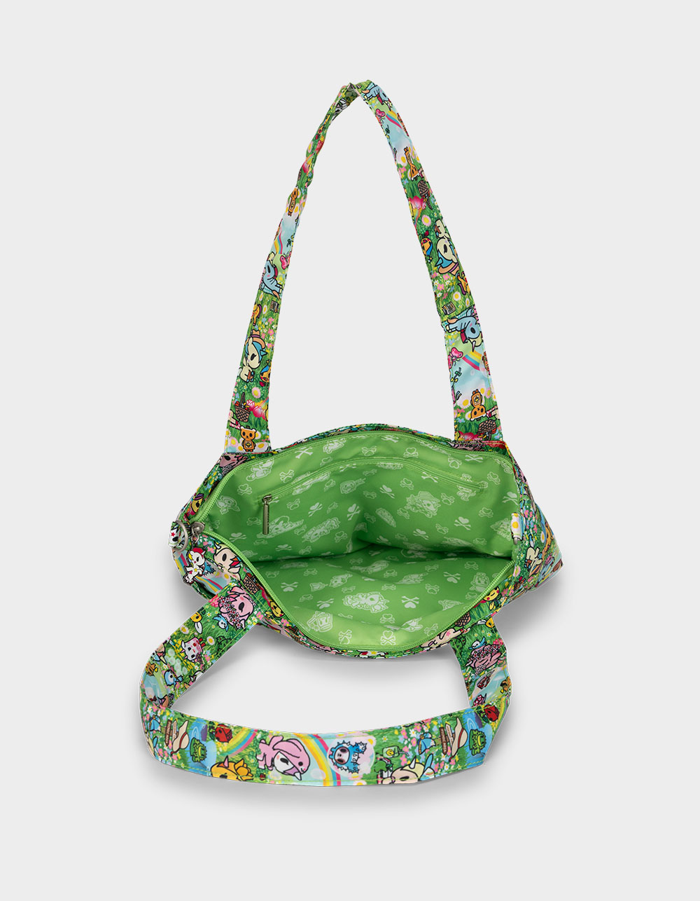 JUJUBE x tokidoki Meadow Blooms Be Light Tote Bag - LT GREEN