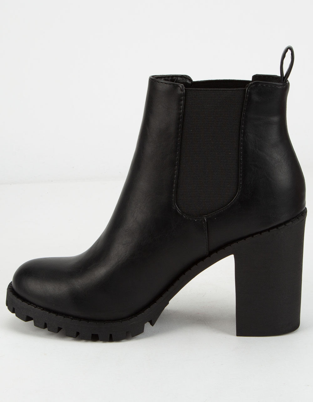 SODA Lug Sole Double Gore Womens Ankle Boots image number 2
