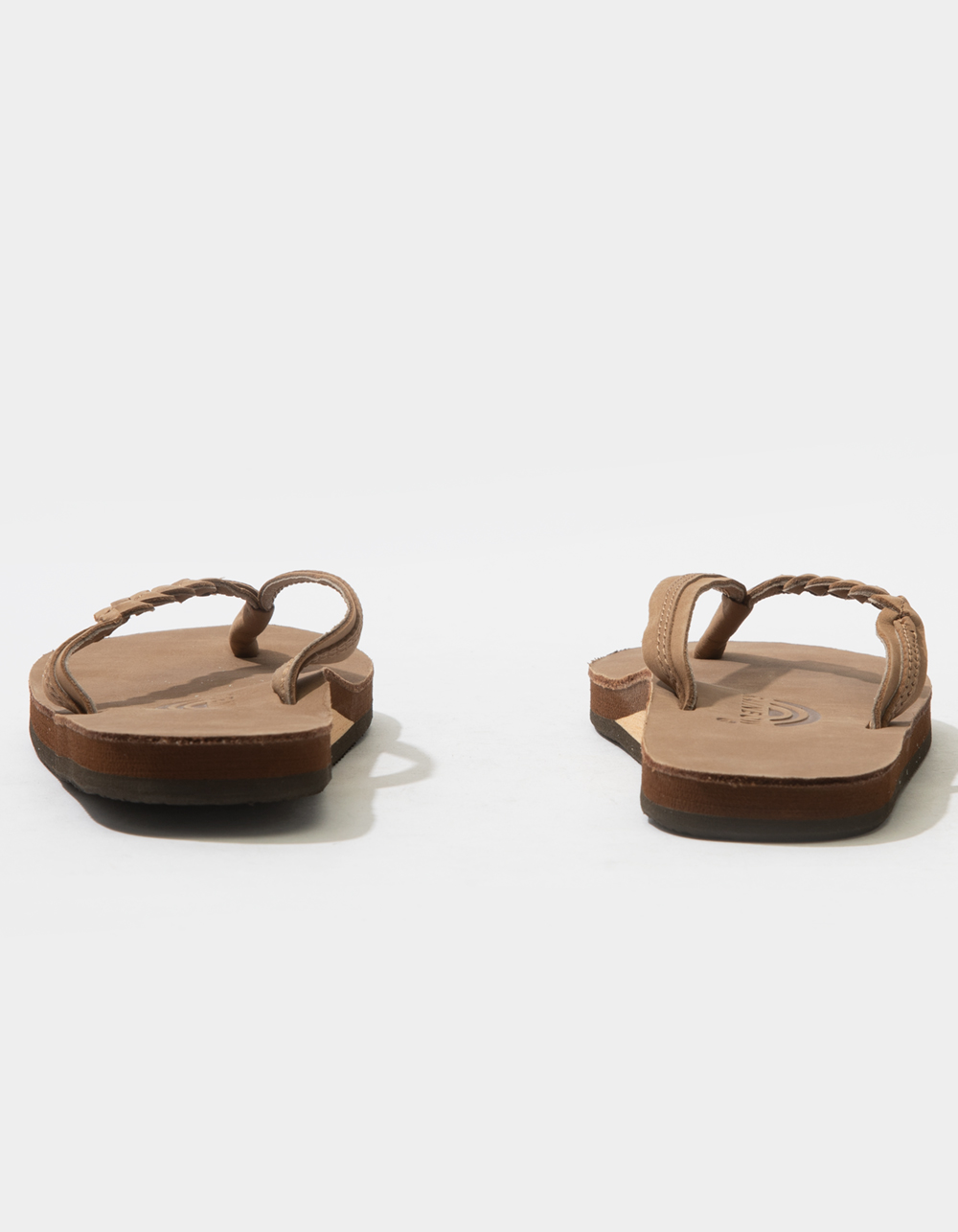 RAINBOW Flirty Braidy Womens Flip Flops - DARK BROWN