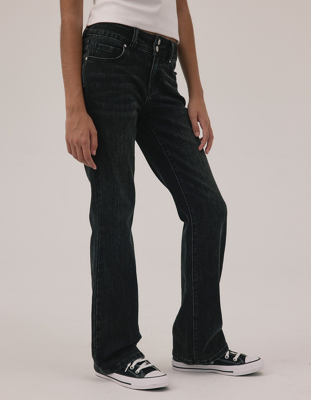 RSQ Girls Bootcut Jeans - WASHED BLACK