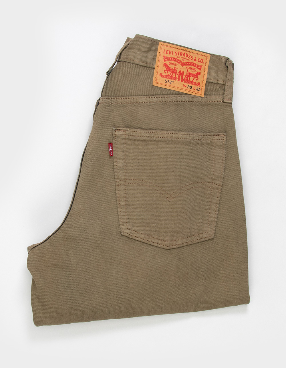 LEVI'S 578 Mens Baggy Jeans - Watch My Bags BROWN