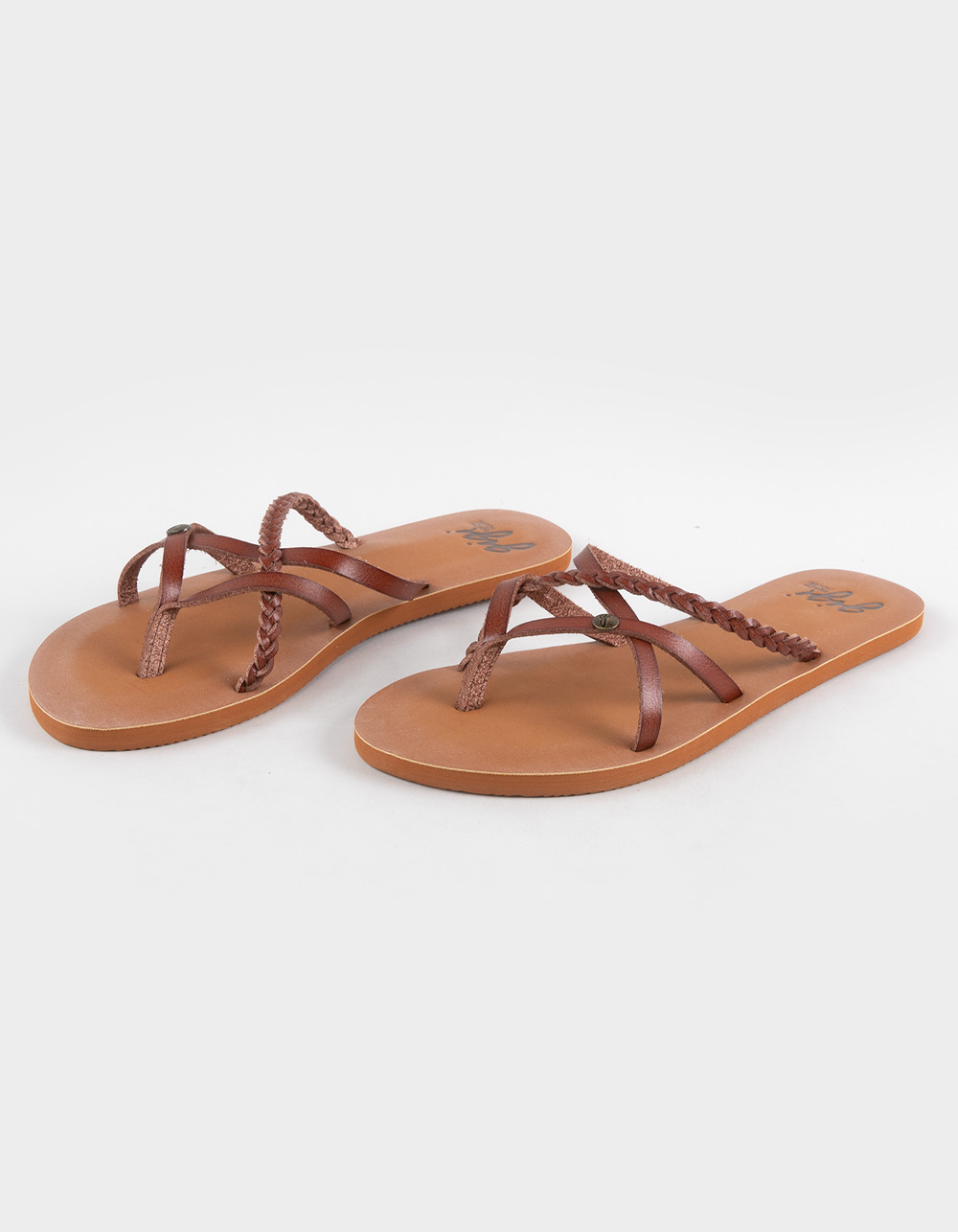 GIGI Star Thong Womens Sandals - BROWN