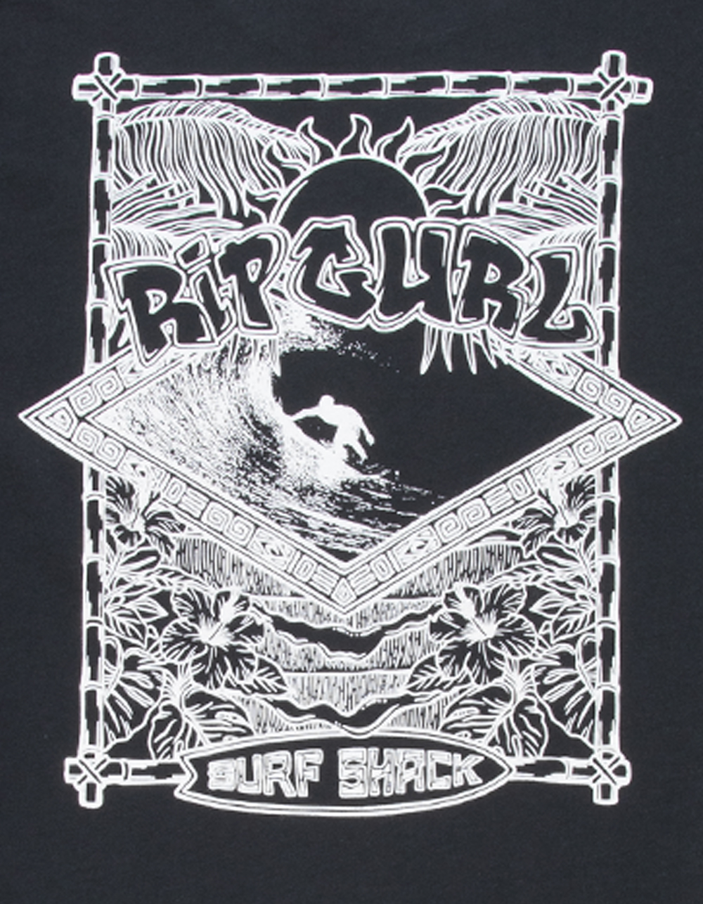 RIP CURL Surf Shack Boys Tee - WASHED BLACK